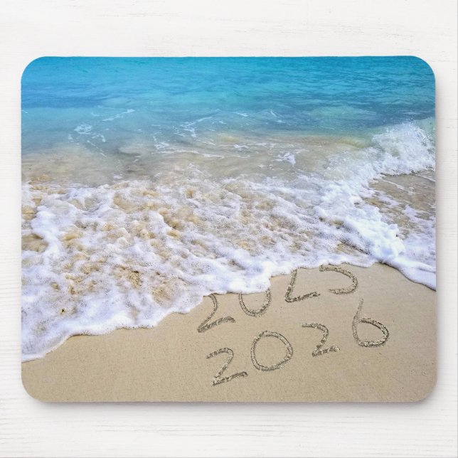 Gott nytt år 2026 Ocean Beach  Musmatta (Framsidan)