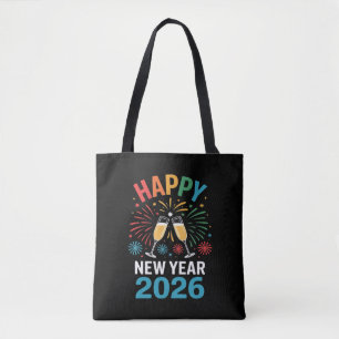 Gott nytt år 2026 Party Rolig nyårsafton 2026 Tygkasse