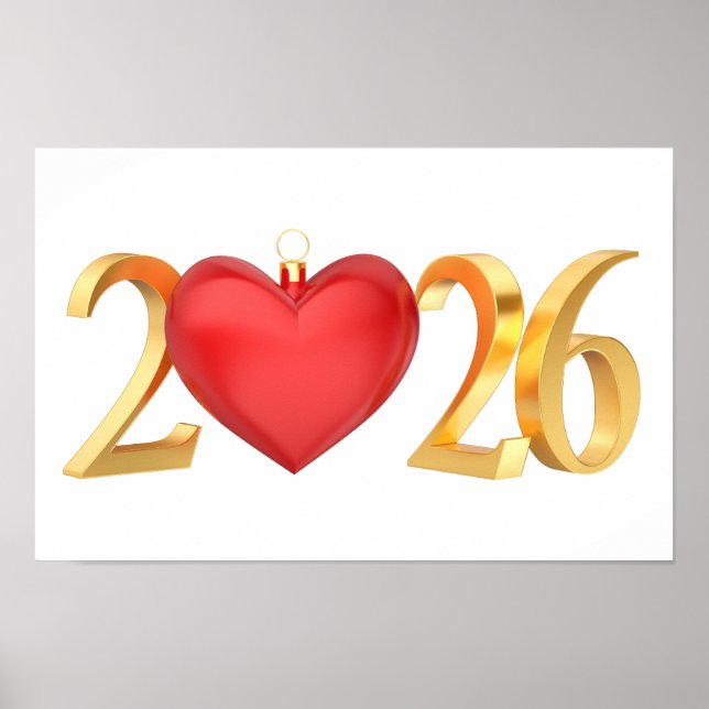 Gott nytt år 2026 poster (Framsidan)