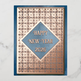 Gott nytt år 2026 ro Guld mönster