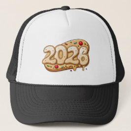 Gott nytt år 2026 Sött-inspirerat Guld Lock-Cap Keps