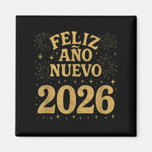 Gott Nytt År 2026 Spanska fyrverkerier Nyår Fi Magnet