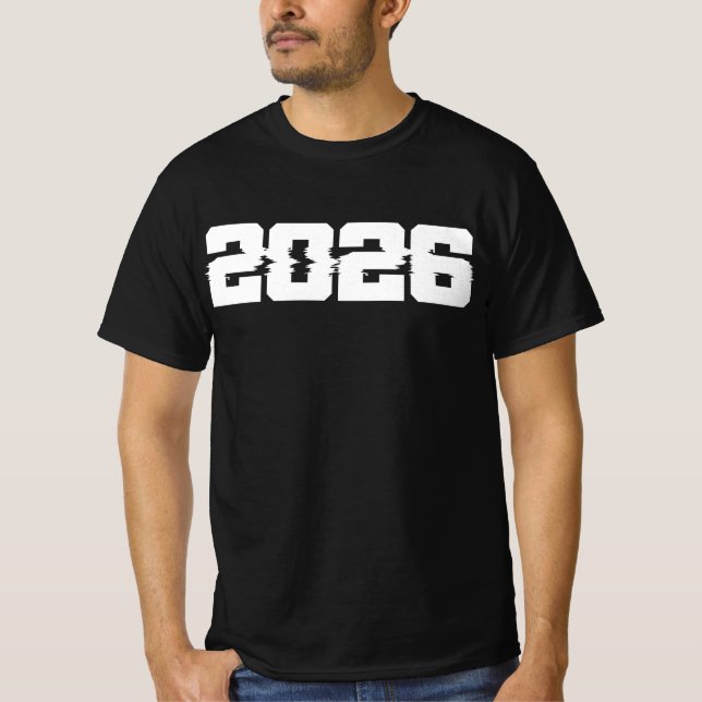 Gott nytt år 2026 t shirt (Framsida)