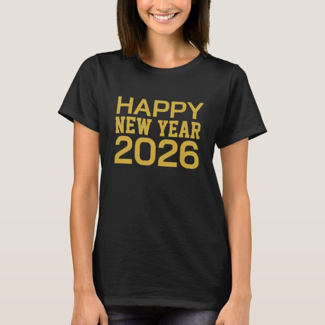 Gott Nytt År 2026 T-Shirt (Framsida)