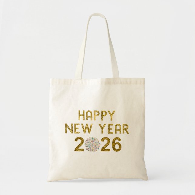 Gott nytt år 2026 tygkasse (Framsidan)