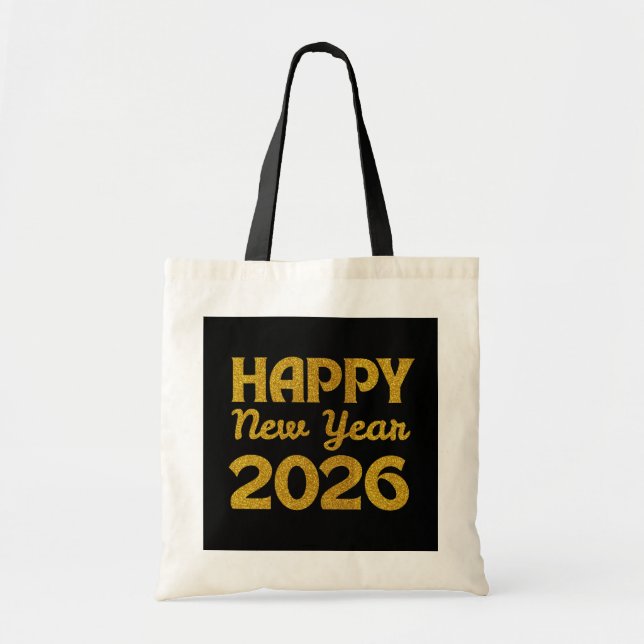 Gott nytt år 2026 tygkasse (Framsidan)