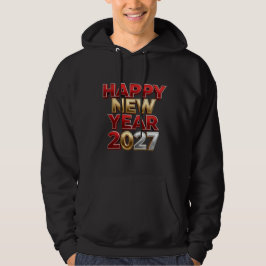 Gott nytt år 2027 Familjematchande Hoodie