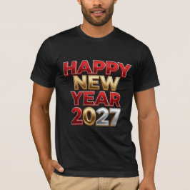Gott nytt år 2027 Familjematchande T Shirt