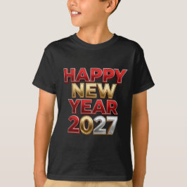 Gott nytt år 2027 Familjematchande T Shirt