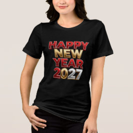 Gott nytt år 2027 Familjematchande T Shirt