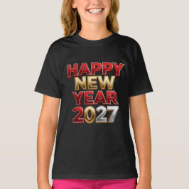 Gott nytt år 2027 Familjematchande T Shirt