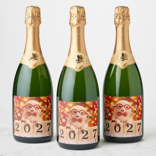 Gott nytt år 2027 - Getens och Fårens år (Flaskor)