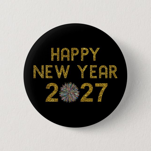 Gott nytt år 2027 knapp (Framsida)