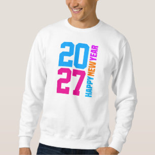 Gott nytt år 2027 lång ärmad tröja