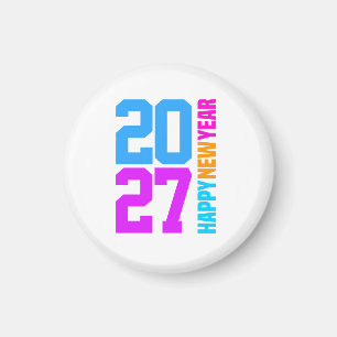 Gott nytt år 2027 magnet