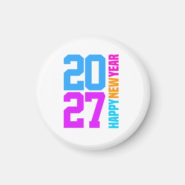 Gott nytt år 2027 magnet (Framsidan)