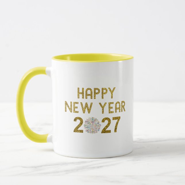 Gott nytt år 2027 mugg (Vänster)