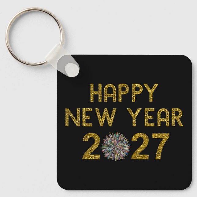Gott nytt år 2027 nyckelring (Framsida)