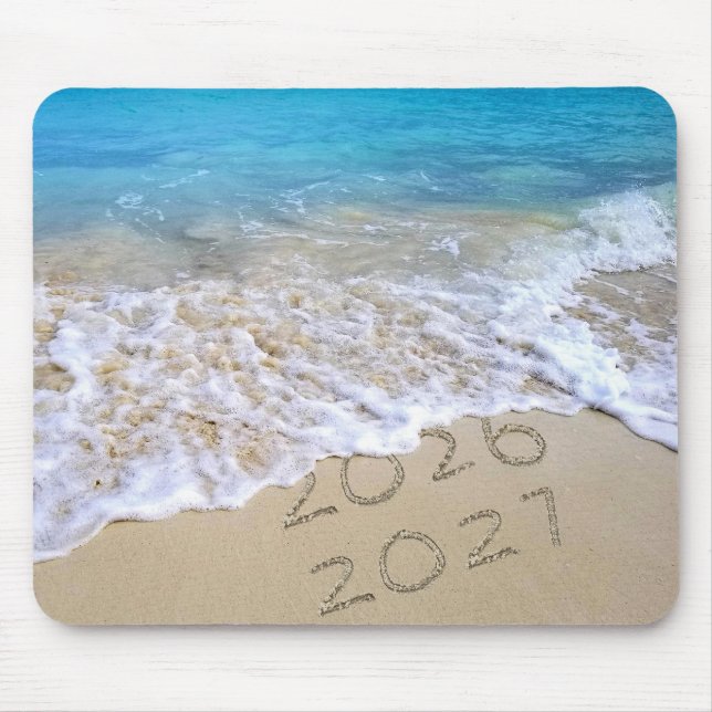 Gott nytt år 2027 Ocean Beach  Musmatta (Framsidan)
