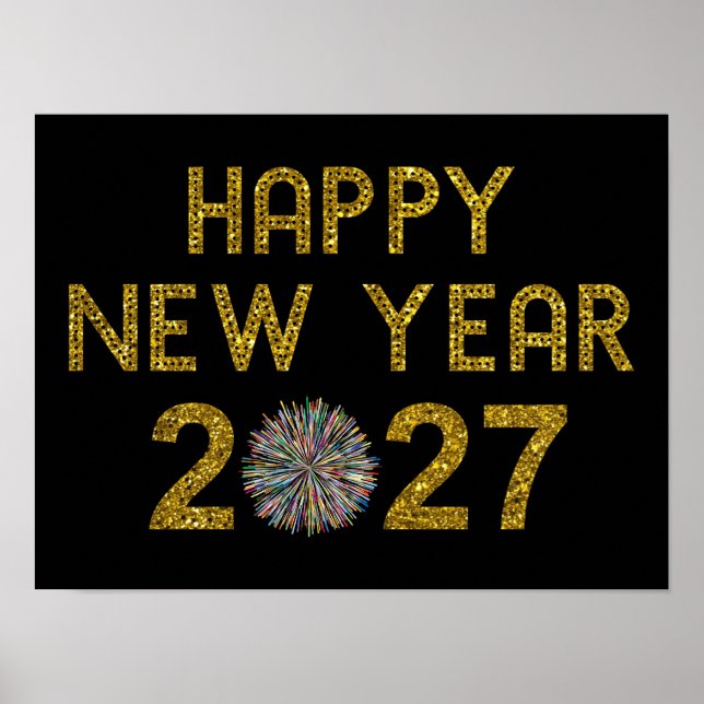 Gott nytt år 2027 poster (Framsidan)
