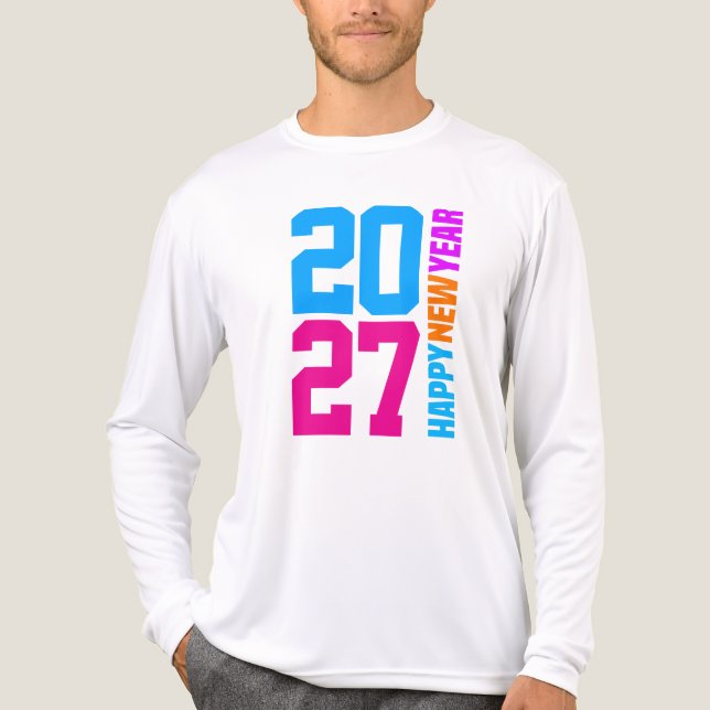 Gott nytt år 2027 t shirt (Framsida)