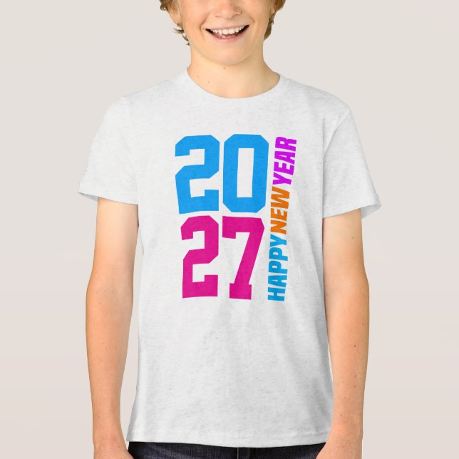 Gott nytt år 2027 t shirt (Framsida)