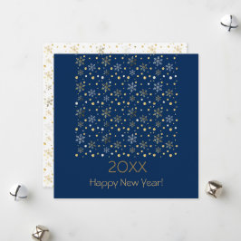 Gott Nytt År 20XX & Guld Juldekoration Julkort