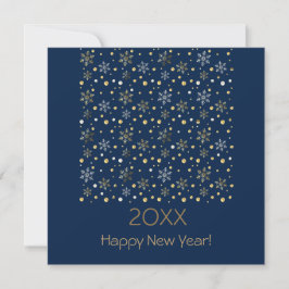 Gott Nytt År 20XX & Guld Juldekoration Julkort