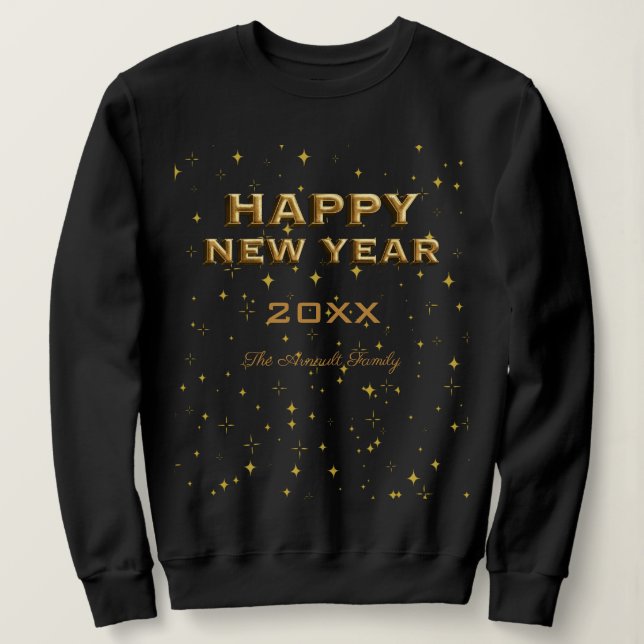 Gott nytt år Anpassningsbar och Personlig T Shirt (Design framsida)