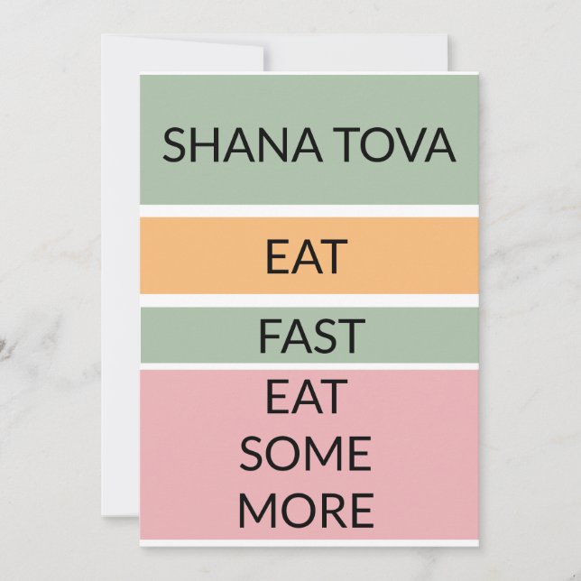 Gott nytt år. Ät, snabbt, ät lite mer kort (Framsida)