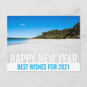 Gott nytt år Australien Beach Ligcape Paradise Vykort