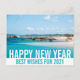 Gott nytt år Australien Beach Ligcape Paradise Vykort