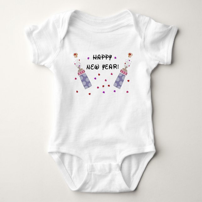 Gott nytt år Baby Tee (Framsida)