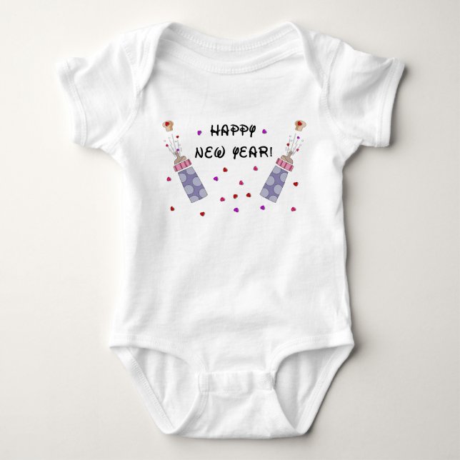 Gott nytt år Baby Tee Shirt (Framsida)