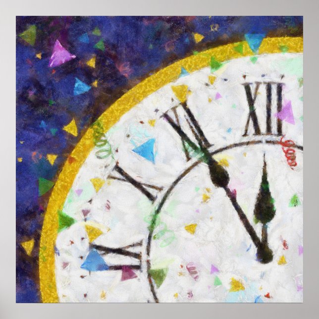 Gott nytt år-bakgrund poster (Framsidan)