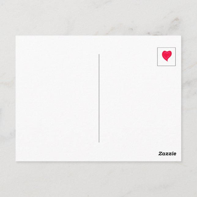 gott nytt år ~Band hjärta ~ Vykort (Baksida)