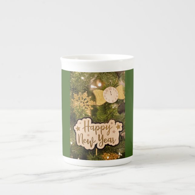 GOTT NYTT ÅR BENPORSLIN MUGG (Framsidan)