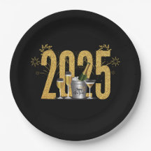 Gott nytt år - Black Guld Plate