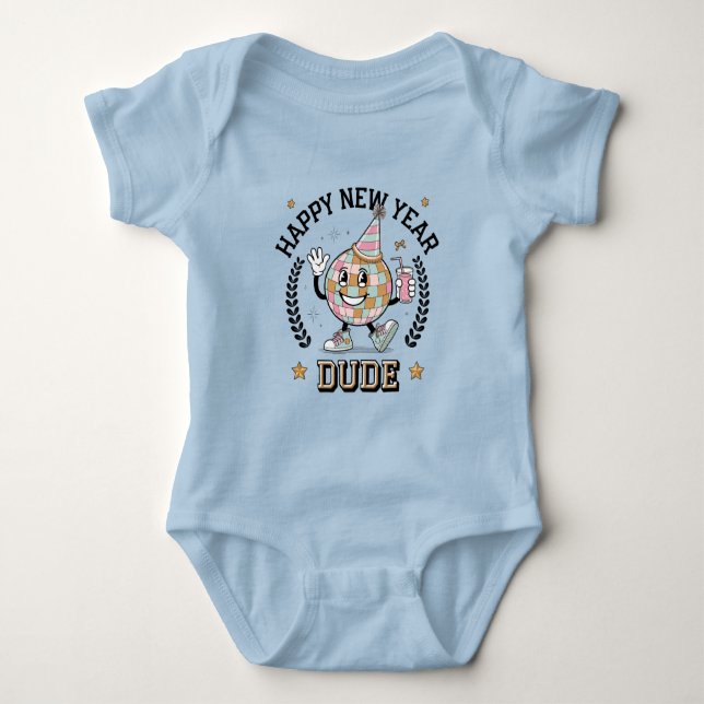 Gott nytt år Boy Pojke Bodydräkt Gift T Shirt (Framsida)