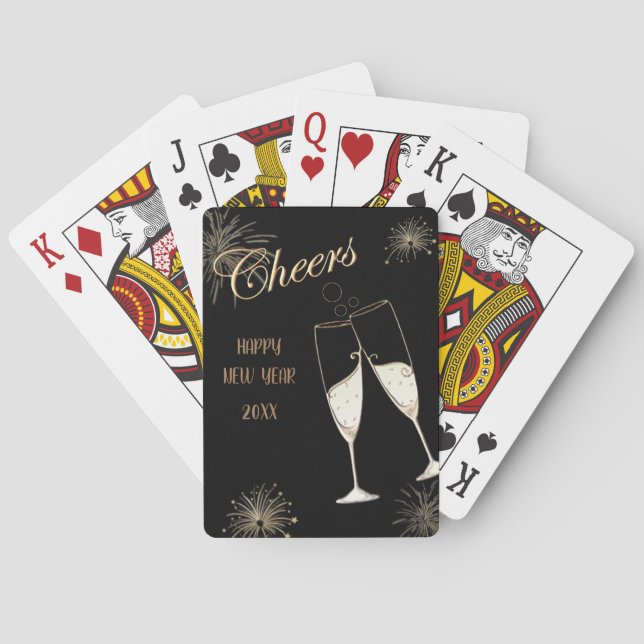 Gott nytt år casinokort (Baksidan)