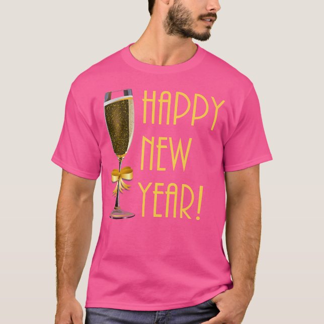 Gott nytt år Champagne Flute 2020 T Shirt (Framsida)