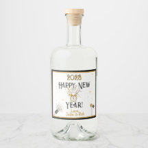 Gott nytt år Clock, Hat, Konfetti, Anpassningsbar