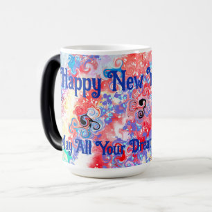 Gott nytt år Colorful marble abstrakt Magisk Mugg