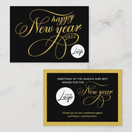 gott nytt år Company Logotyp Visitkort