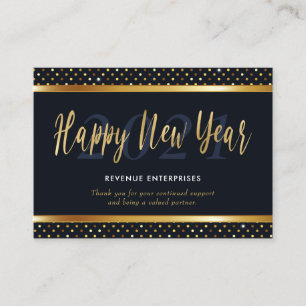 Gott nytt år Company Logotyp Visitkort