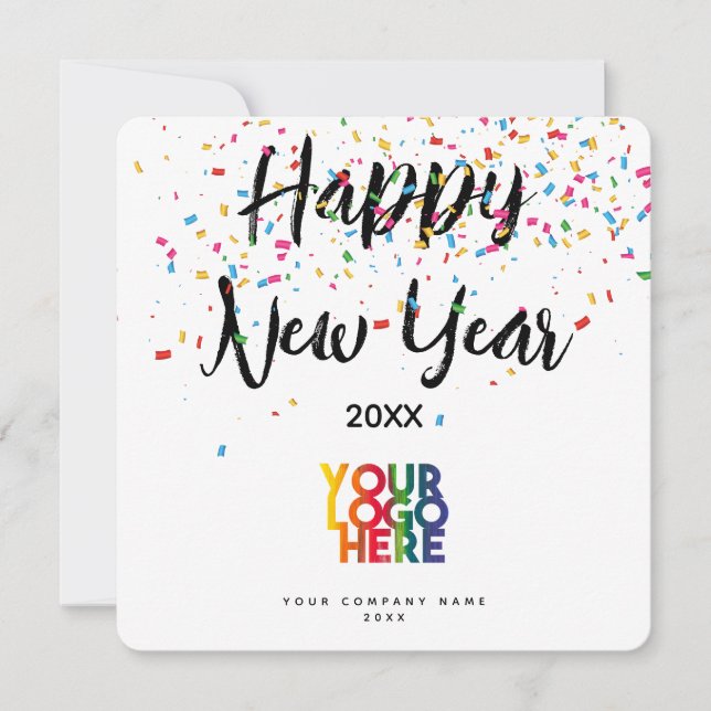Gott nytt år Corporate Business Logotyp Helgdag (Framsida)