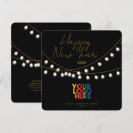 Gott nytt år Corporate Business Logotyp Helgdag