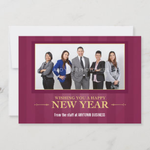 Gott nytt år Corporate Photo Hälsning Julkort