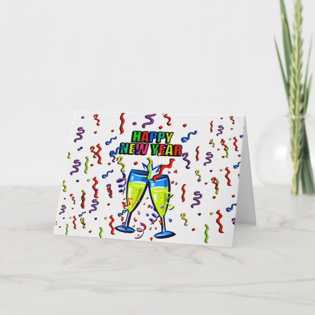 Gott nytt år Day_Card Helgkort (Framsida)