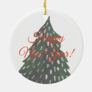 Gott nytt år dekorativt ornament
